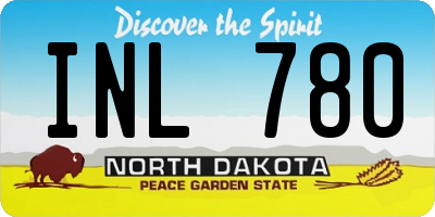 ND license plate INL780