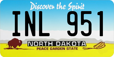 ND license plate INL951