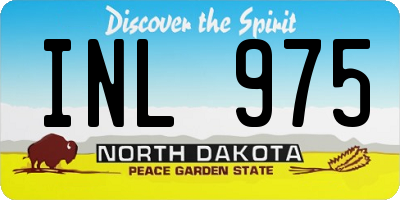 ND license plate INL975