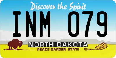 ND license plate INM079