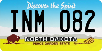 ND license plate INM082