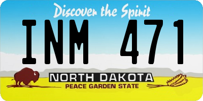 ND license plate INM471
