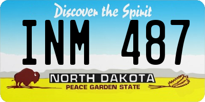 ND license plate INM487