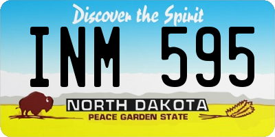 ND license plate INM595