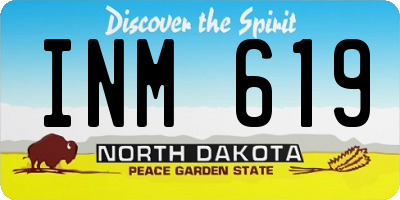 ND license plate INM619