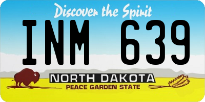 ND license plate INM639