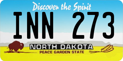 ND license plate INN273