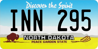 ND license plate INN295