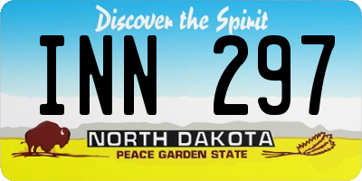 ND license plate INN297