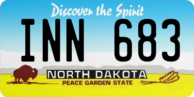 ND license plate INN683