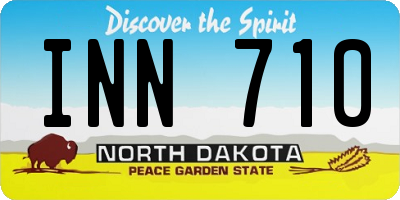 ND license plate INN710