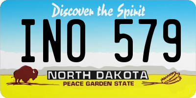 ND license plate INO579