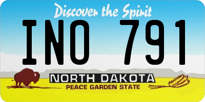 ND license plate INO791