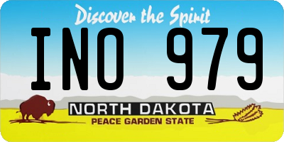 ND license plate INO979