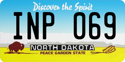 ND license plate INP069