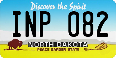 ND license plate INP082