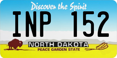 ND license plate INP152