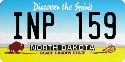 ND license plate INP159