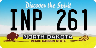 ND license plate INP261