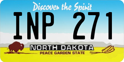 ND license plate INP271