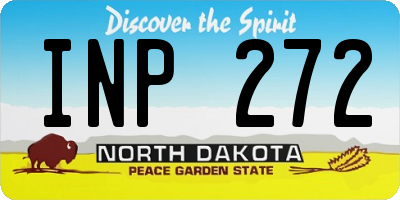ND license plate INP272