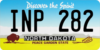 ND license plate INP282