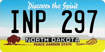 ND license plate INP297