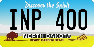 ND license plate INP400