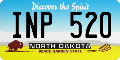 ND license plate INP520