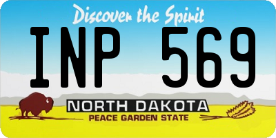 ND license plate INP569