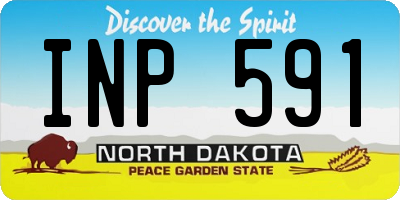 ND license plate INP591