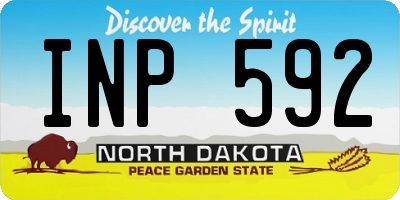 ND license plate INP592