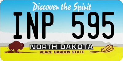 ND license plate INP595