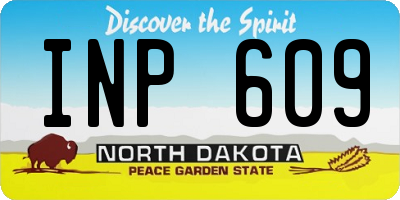 ND license plate INP609