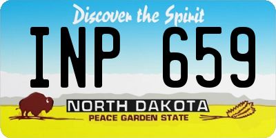 ND license plate INP659