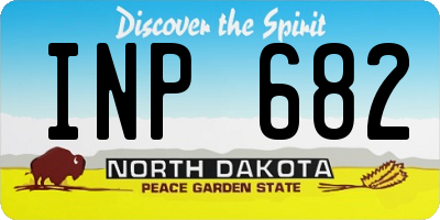 ND license plate INP682