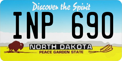 ND license plate INP690