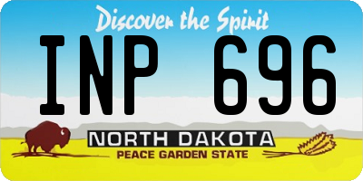 ND license plate INP696