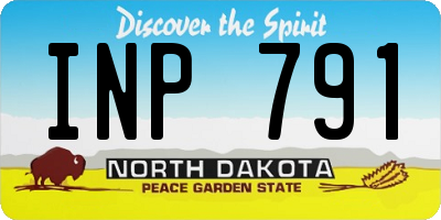 ND license plate INP791