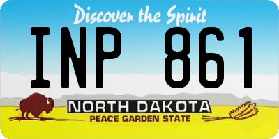 ND license plate INP861