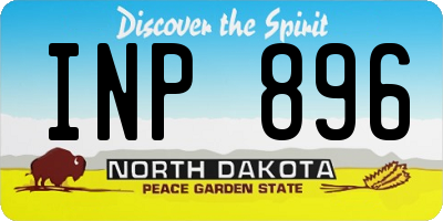 ND license plate INP896