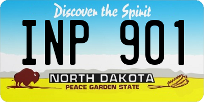 ND license plate INP901