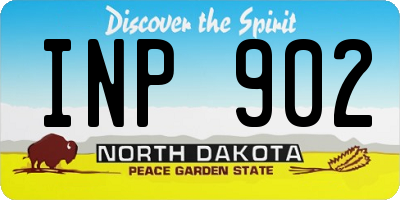 ND license plate INP902