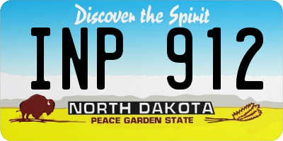ND license plate INP912