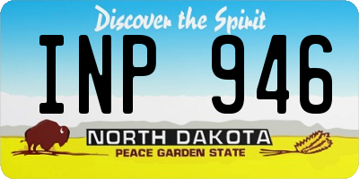 ND license plate INP946