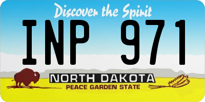 ND license plate INP971