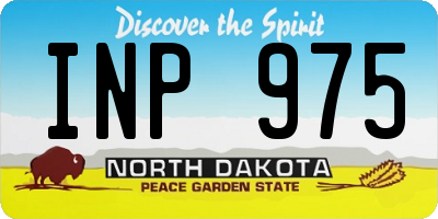 ND license plate INP975