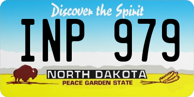 ND license plate INP979