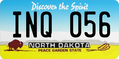 ND license plate INQ056