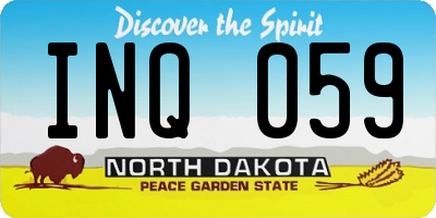 ND license plate INQ059